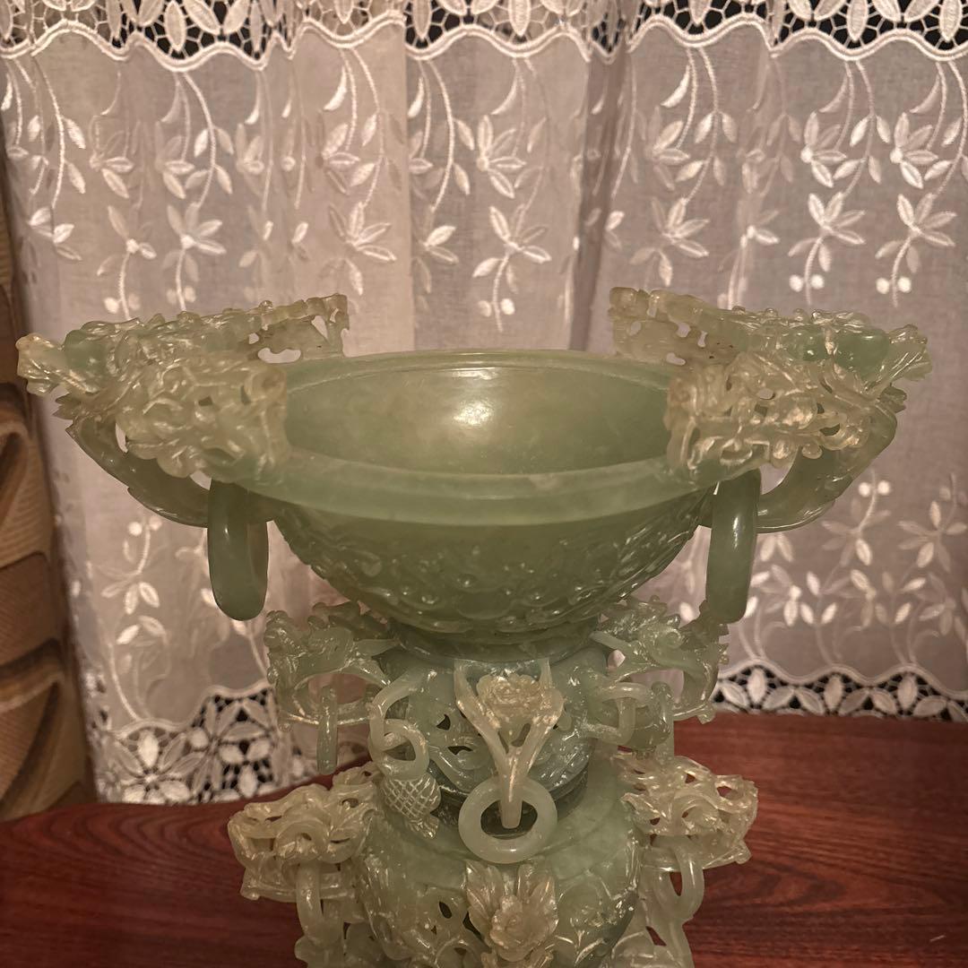 《hulibo》翡翠玉石 中国美術 装飾品 彫刻 中国古玩 アンティーク