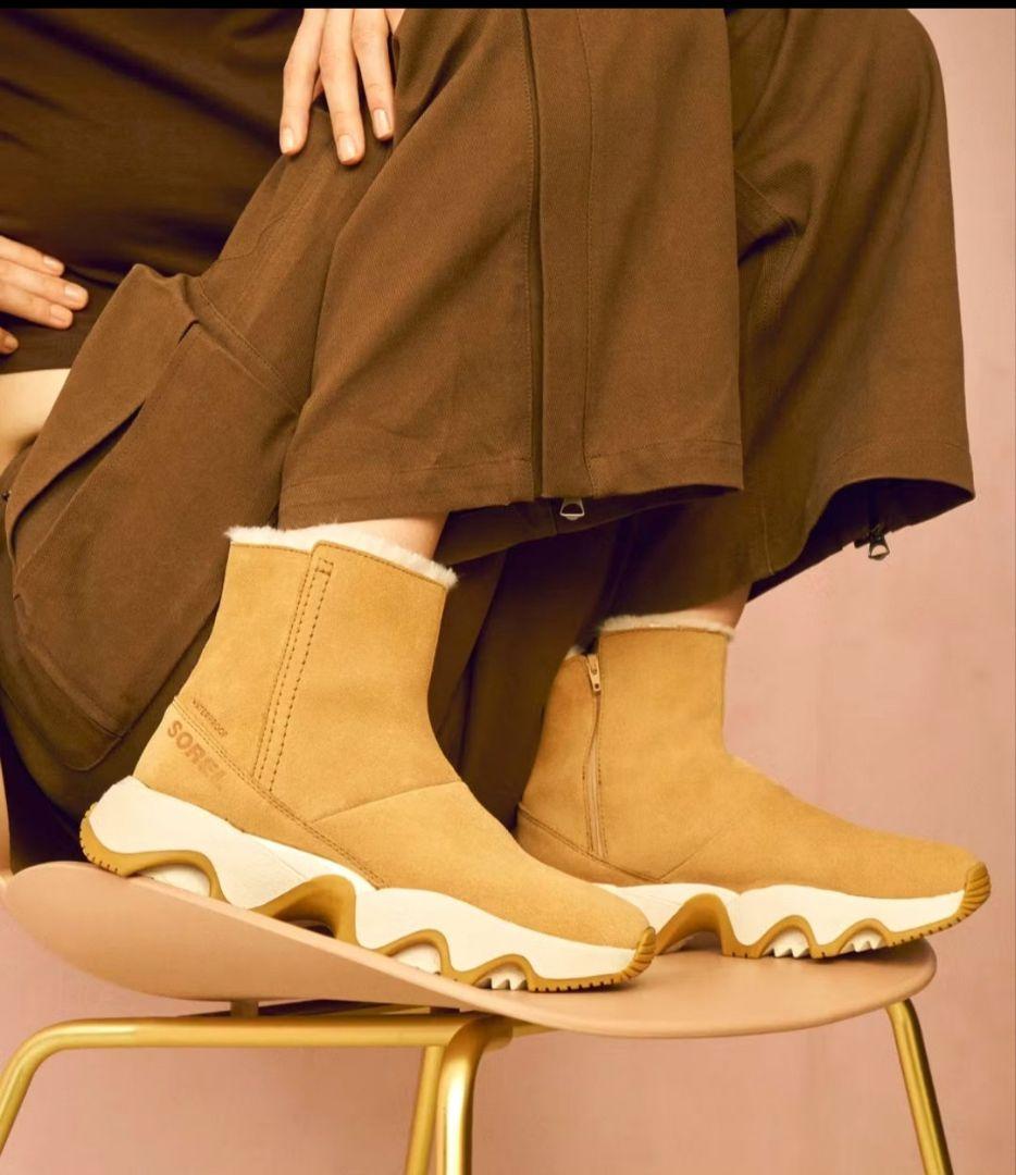 SOREL❣️キネティックインパクト ショートブーツ キャメル 23cm