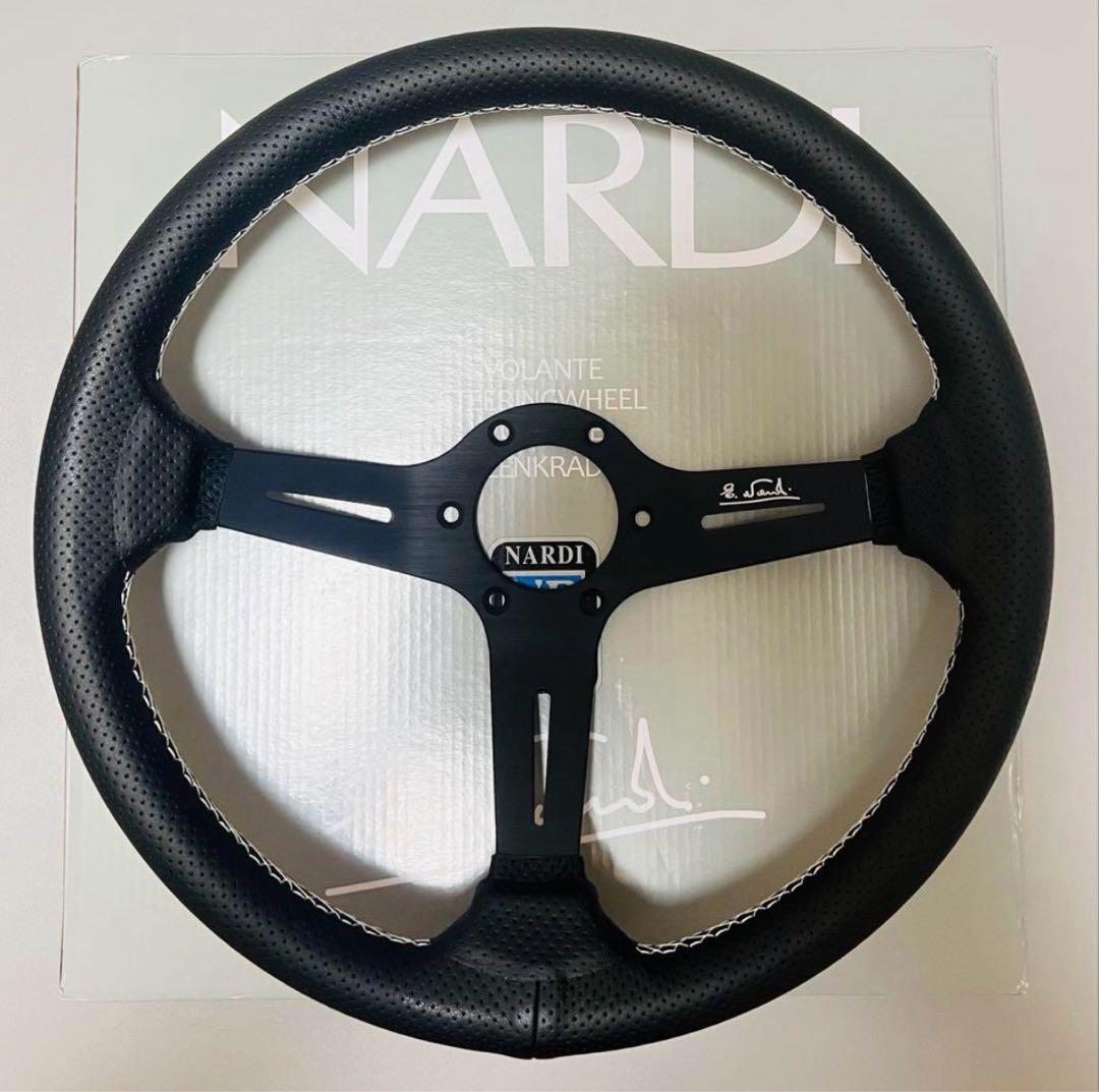 期間限定 値下げ中‼️NARDI ステアリングホイール 14インチ NARDI 14インチ 本革 アルミステアリングホイール｜Yahoo!フリマ（旧