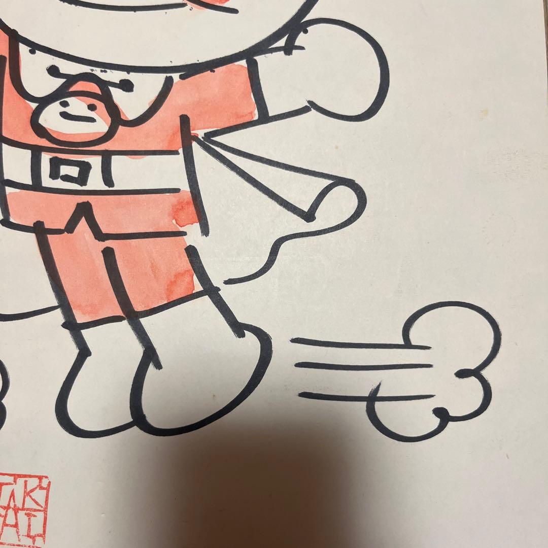 イ*ン様 【レア】やなせたかし手描きアンパンマン2005年 直筆サイン