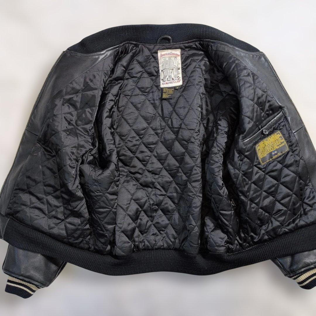 アヴィレックス レザー スタジャン S表記(M〜L相当) キルティング 超