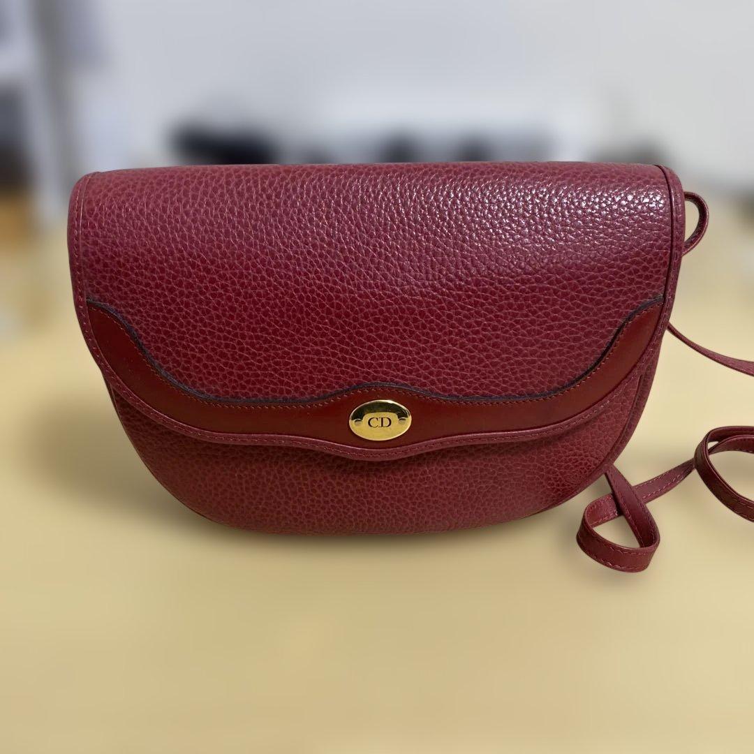 Christian Dior ヴィンテージ ショルダーバッグ レザー Christian Dior クリスチャン ディオール ヴィンテージディオール