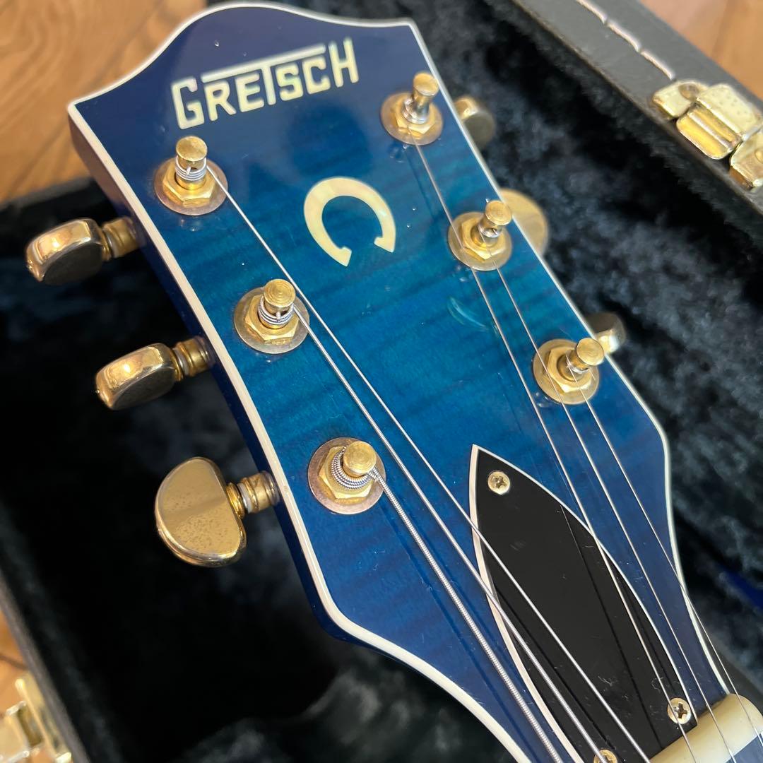 GRETSCH エレキギター ブルーバースト ハードケース付き - メルカリ