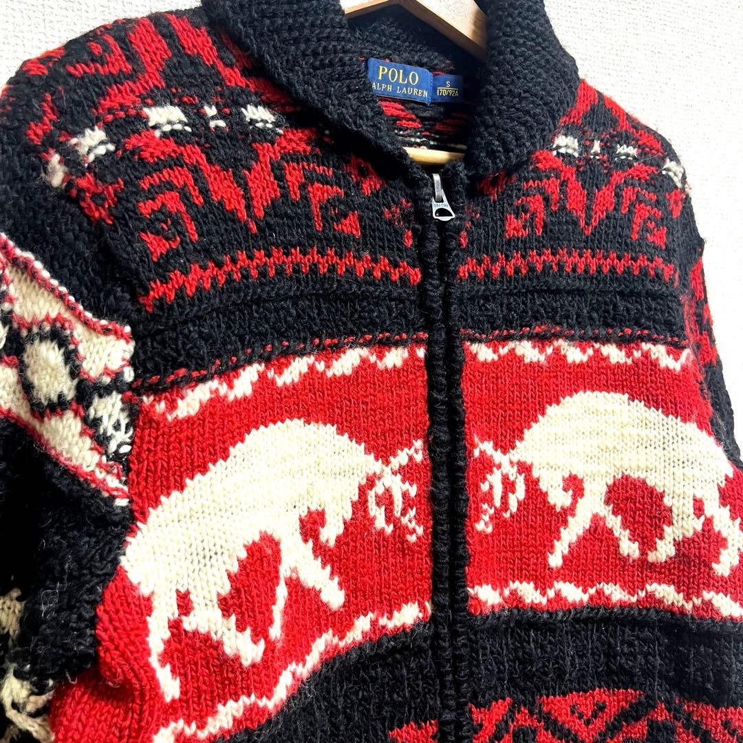 《POLO RALPH LAUREN》カウチンジップセーター カーディガン