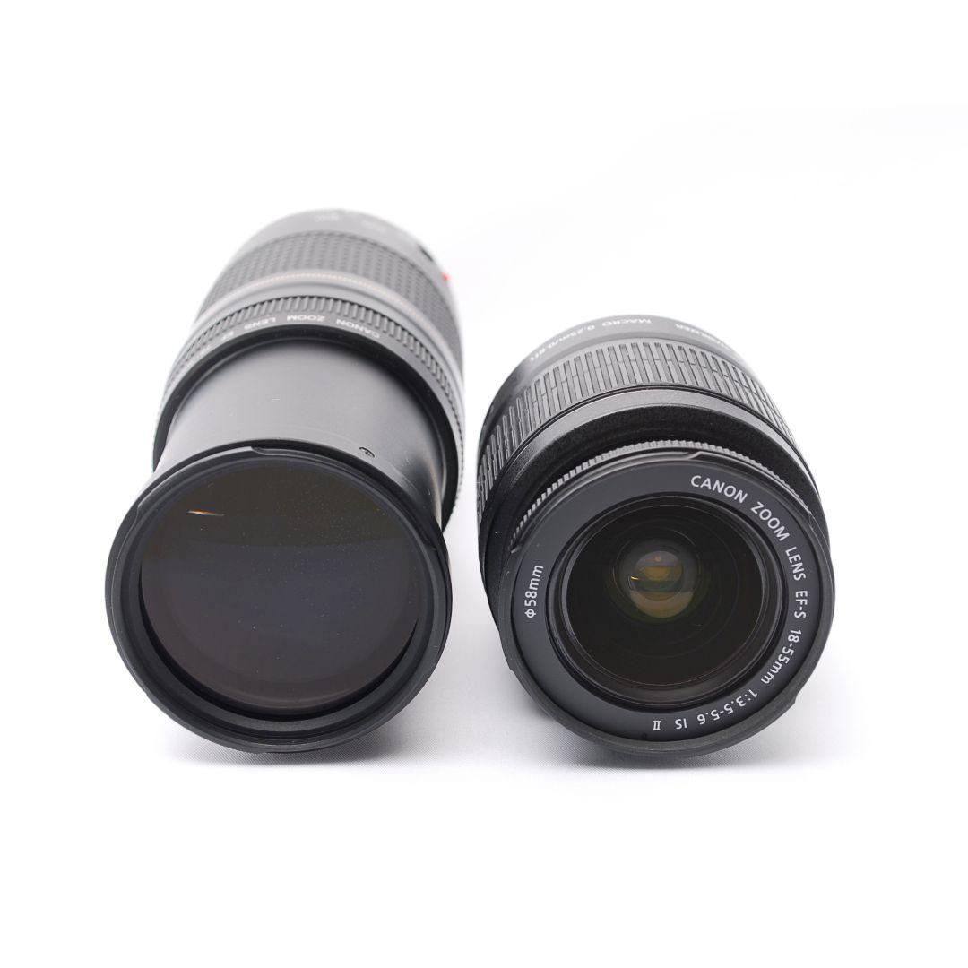 ❤即購入1000円OFF❤ キャノン Kiss X5 望遠ズーム ダブルレンズ