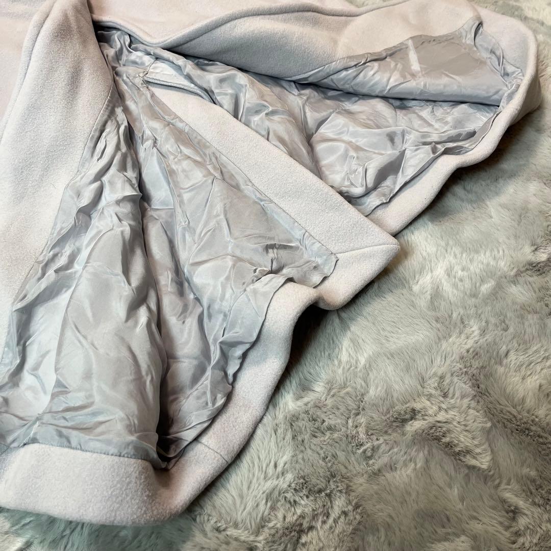 美品 クードシャンス ロージーベロアチェスターコート イタリア生地