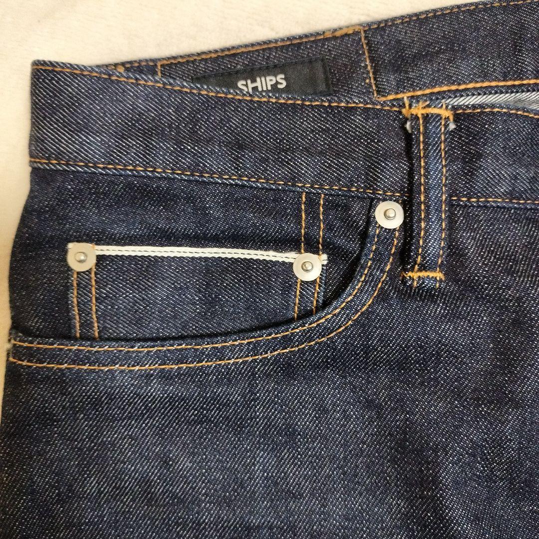 極美品✨️【SHIPS】オイカワデニム セルビッチ 5ポケット デニム