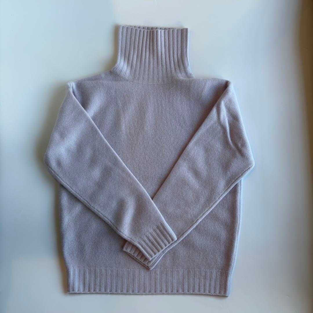 田中さんのセーター ARROW57. カシミヤセーター トックリ ラベンダー M