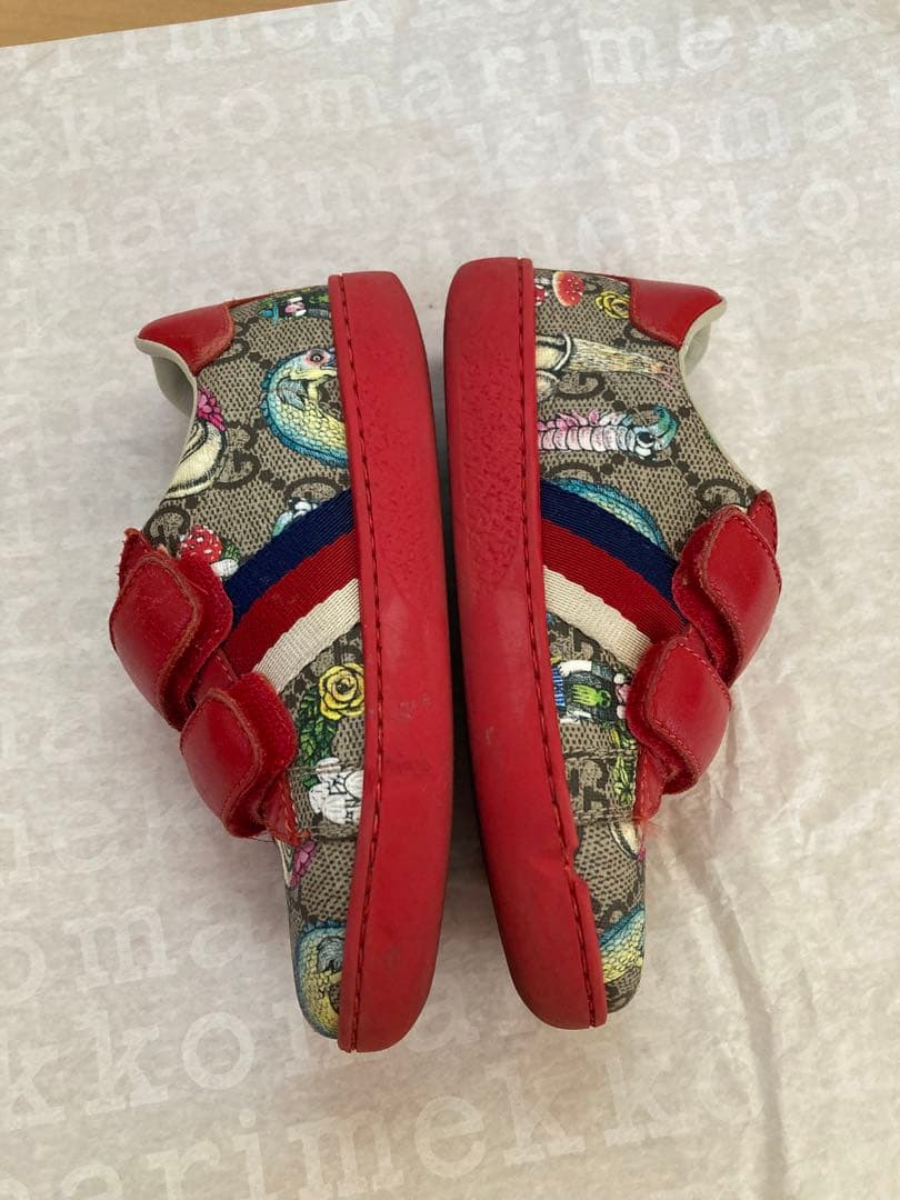 GUCCI グッチ x ヒグチユウコ　スニーカー　16.5cm キッズ レッド