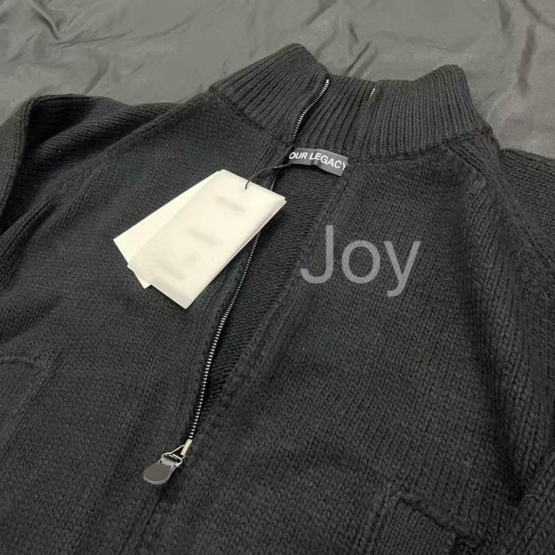 OUR LEGACY ブラックニット ジップアップ 46 - メルカリ