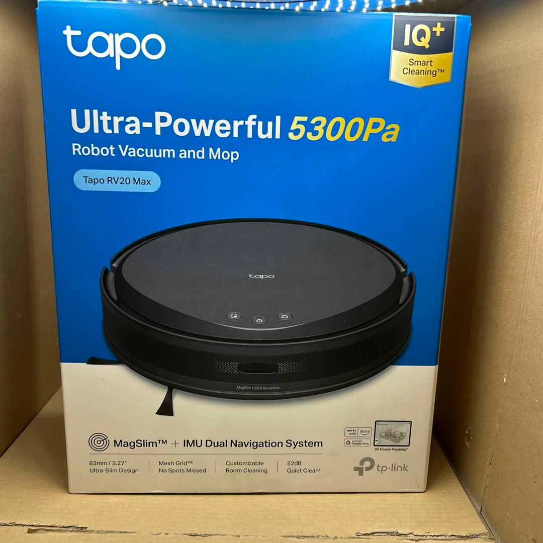 Tapo 薄型ロボット掃除機 TP-Link Tapo RV20 Max Amazon | TP-Link Tapo 超薄型 LiDARナビゲーション搭載2in1ロボット
