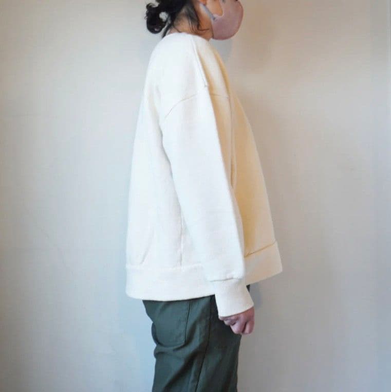 快晴堂 3飛び裏起毛 無地 Girl'sトレーナー 生成り 大きめ - メルカリ