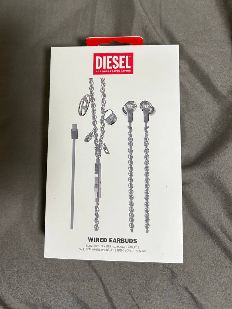 DIESEL ディーゼル シルバー 有線イヤホン 60458 新品未使用品 - メルカリ