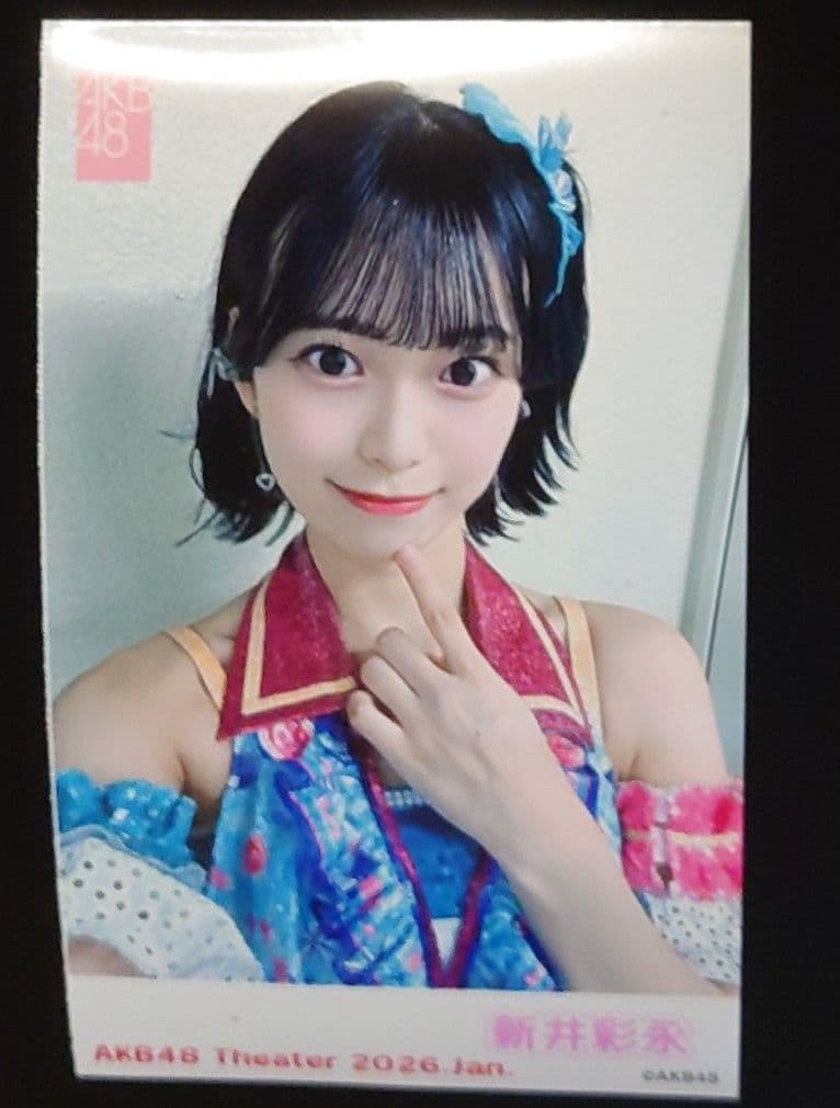 新井彩永 AKB48 名残り桜会場限定第2弾ランダム生写真3種チェキ風生