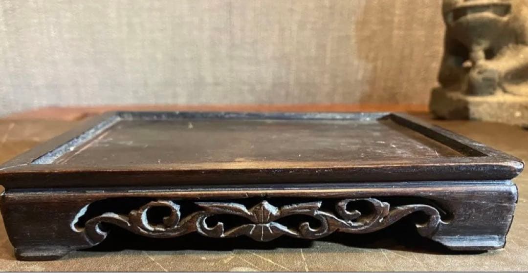 李朝 水滴 3点セット 鑑賞台付 1点 中国文物局蝋印付 ヴィンテージ