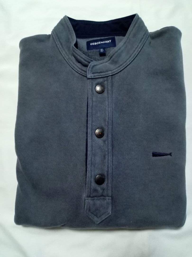 DESCENDANT VOIL HENLEY NECK PIGMENT DYE - メルカリ