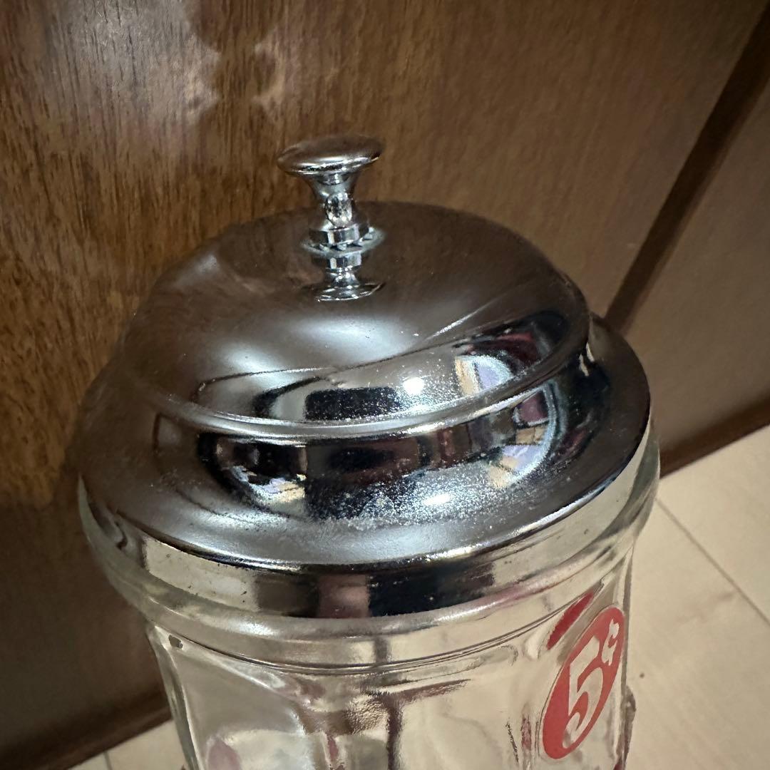 Vintage】PEPSI COLA ストロー ディスペンサー ガラスケース
