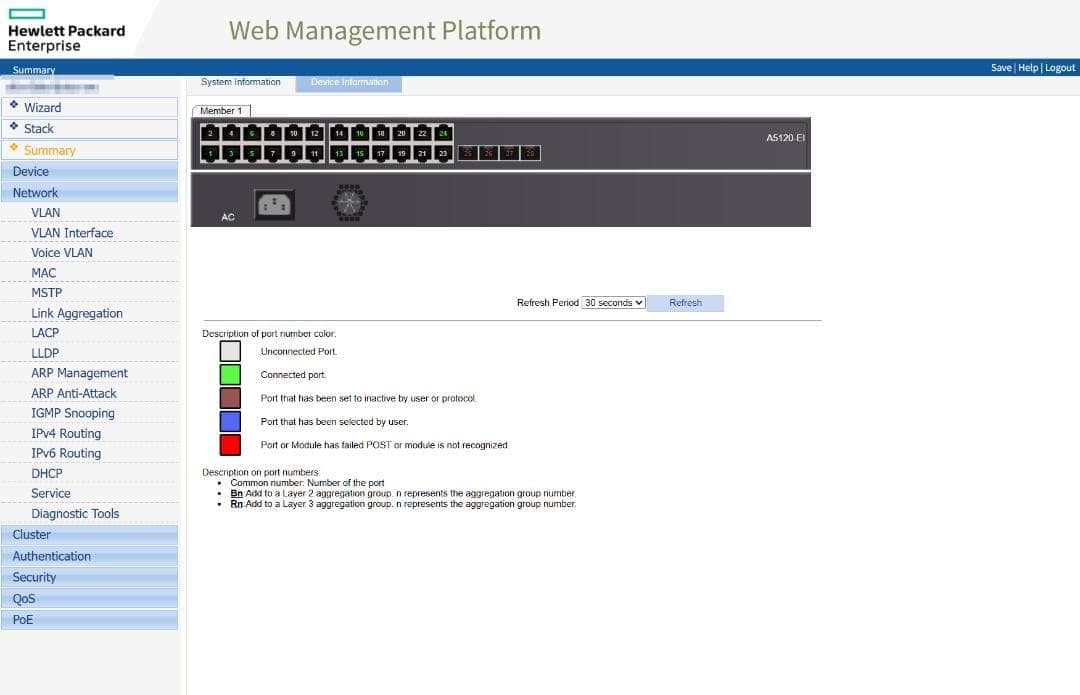 【新品】HPE A5120-24G EI Switch(L3スイッチ) HP A5120-24G-PoE+ EI Switch (JG236A) – Atlas Phones