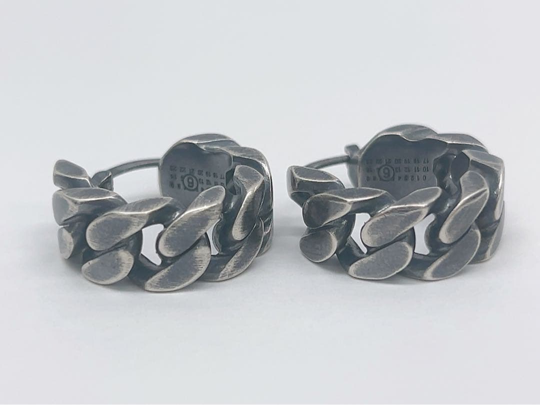 9AA33 新品未使用【MM6 Maison Margiela 】フープピアス - メルカリ