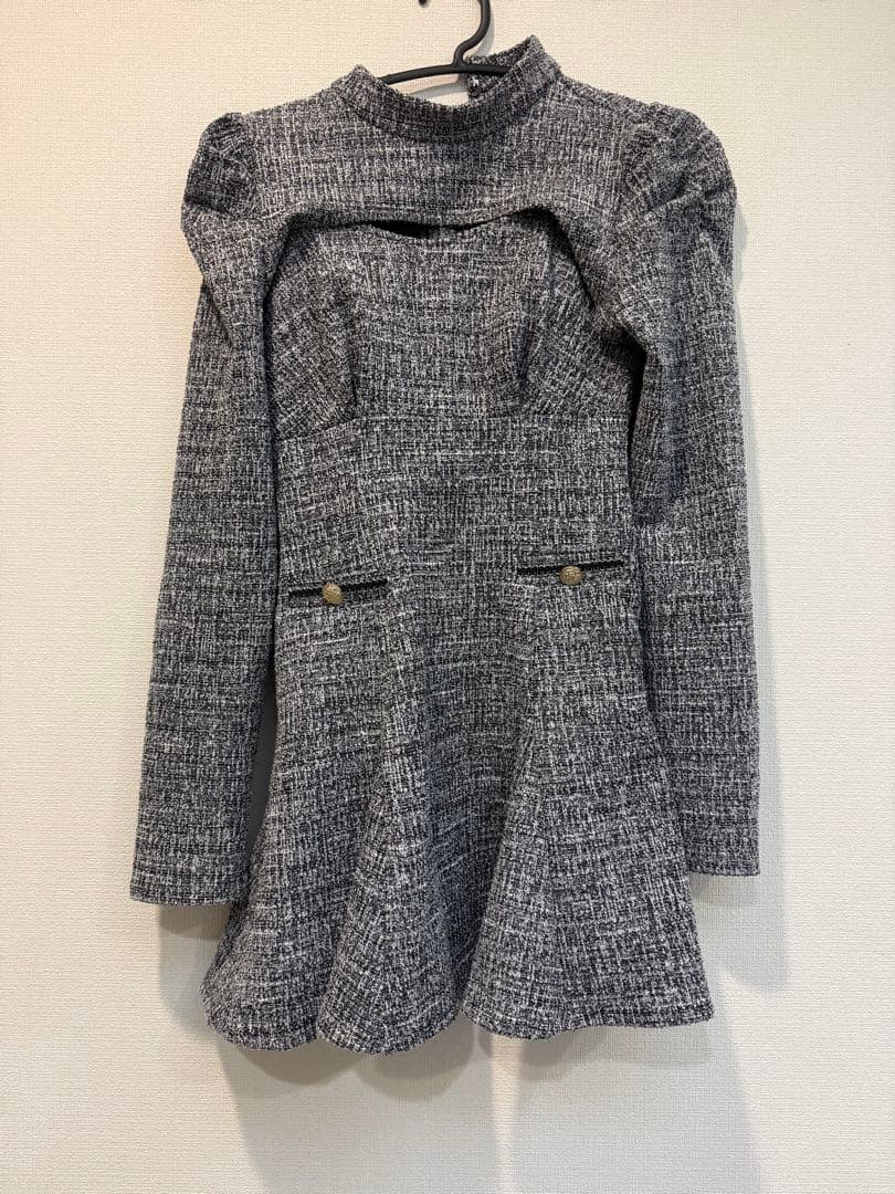 《最終値下げ》エムミーエメ ニットツイードアンサンブルミニワンピース