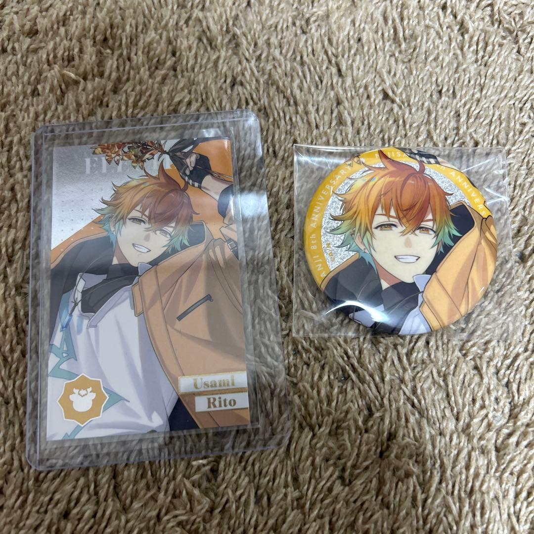 にじさんじ 8周年 宇佐美リト 缶バッジ メタルカード - メルカリ