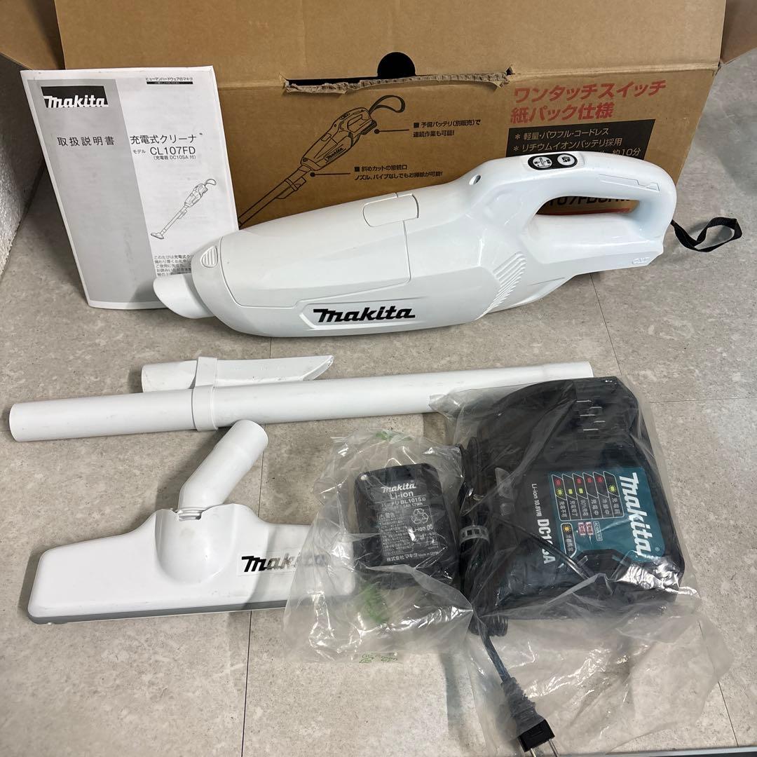 Makita コードレス掃除機 CL107FDSHW 楽天市場】当店だけ！バッテリー充電器も1年保証! マキタ CL107FDSHW
