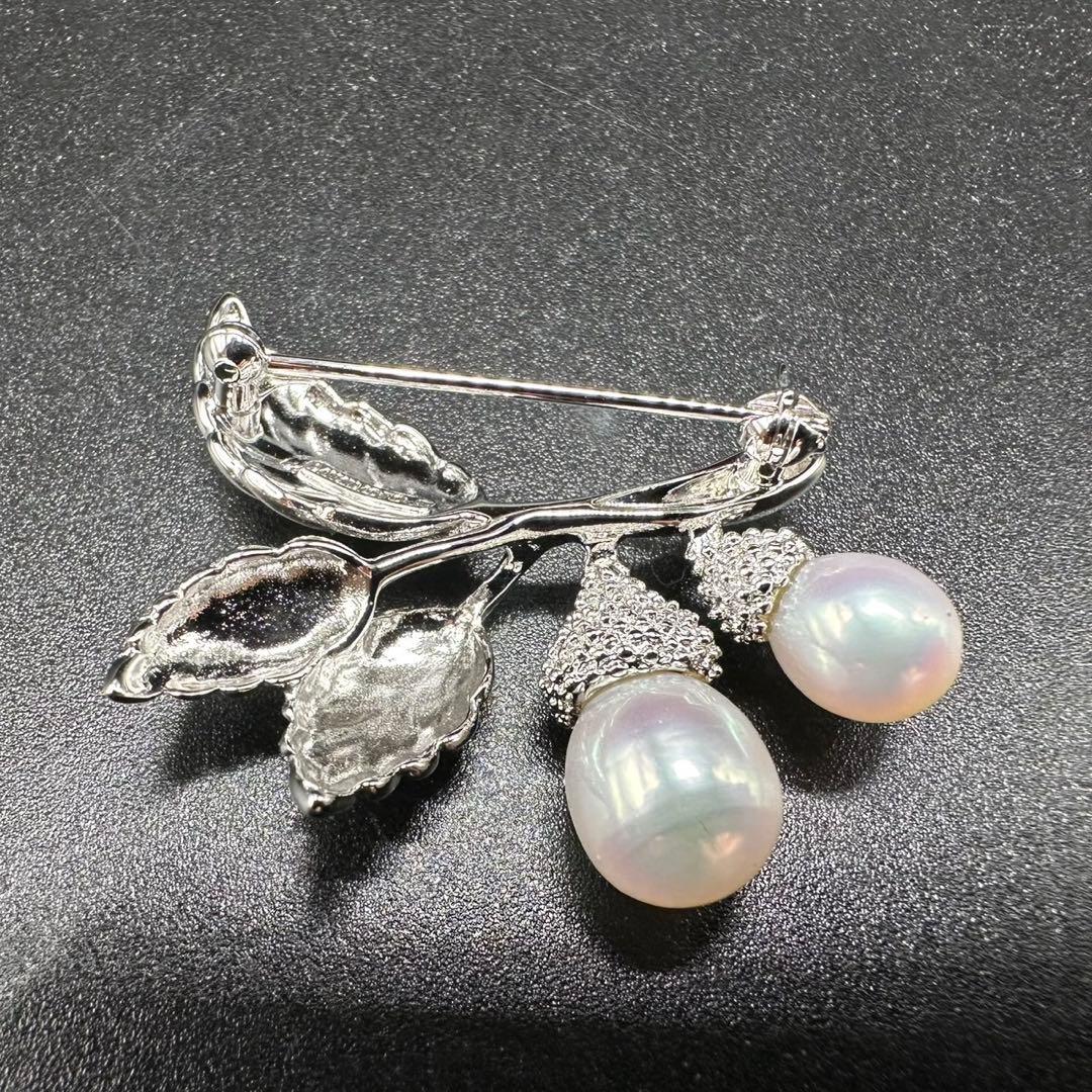極美品✨ MIKIMOTO ミキモト パール ブローチ どんぐり 希少 1352