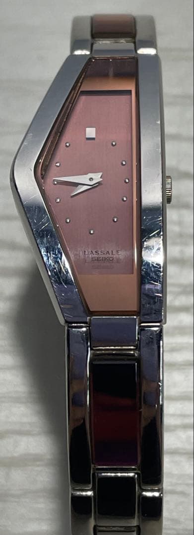 LASSALE SEIKO ③ New Seiko Lassale Black Dial Stainless Steel Men's Watch CZY237