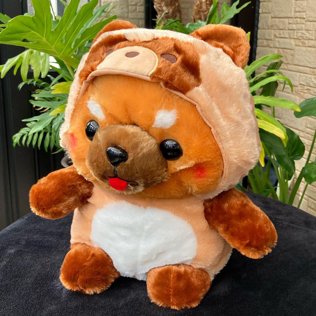 豆しば三兄弟 ぽてぐるみタヌキ 豆三郎 ウルトラBIG ぬいぐるみ - メルカリ