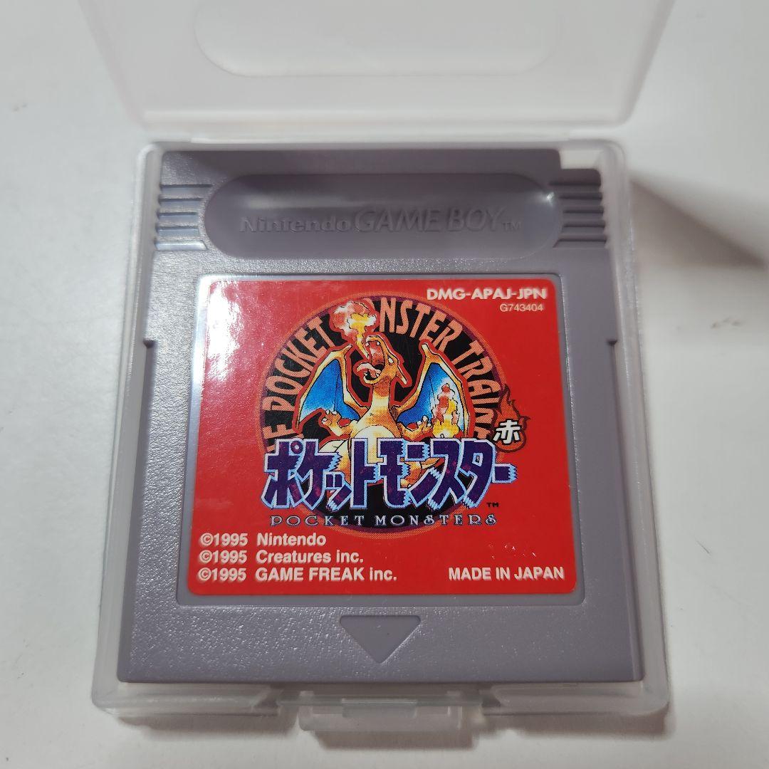 動作確認済】ゲームボーイ ポケットモンスター レッド 赤 初期ロット