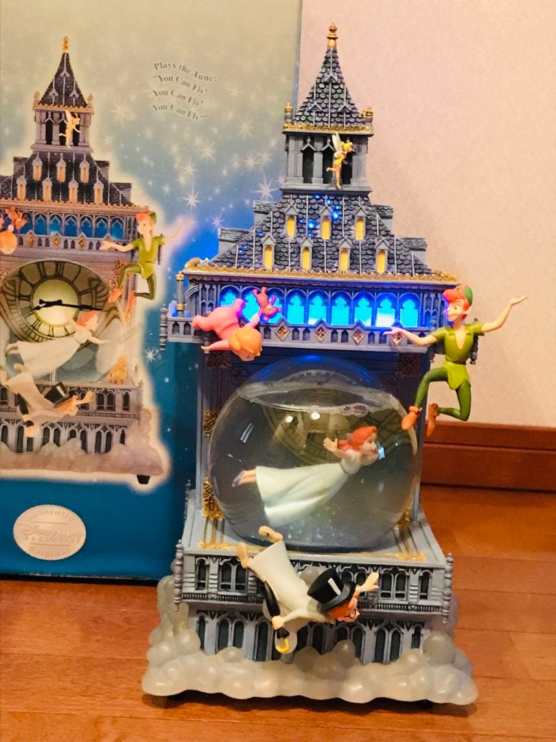 超激レア】ピーターパン ビッグベン クロックタワーLEDスノードーム