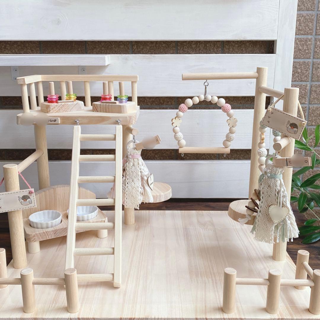 ことりのおおきなあそびば インコ おもちゃ バードジム バードアスレチック