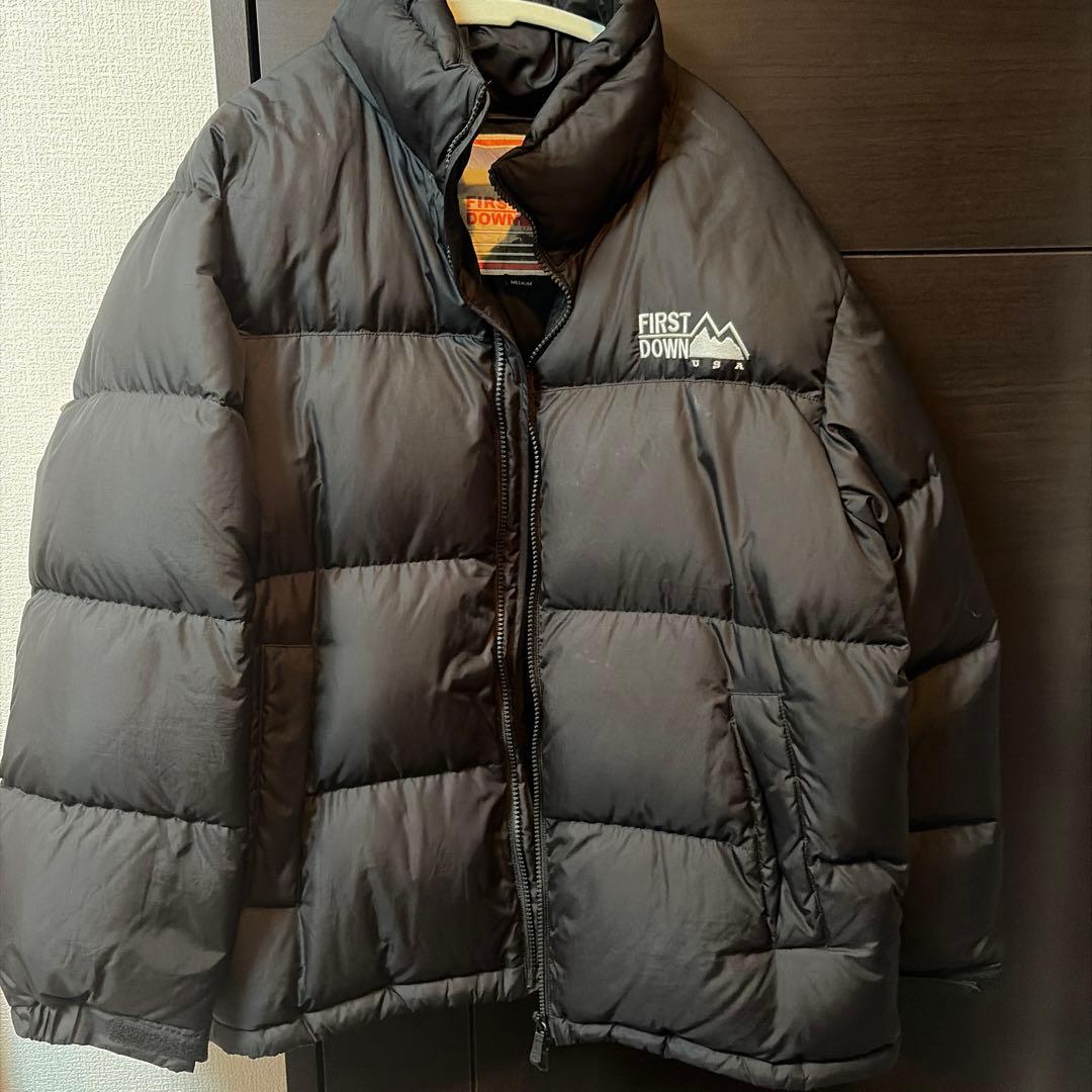 FIRST DOWN ダウンジャケット Mサイズ ブラック FIRST DOWN -ファーストダウン】BUBBLE DOWN JKT MICROFT® / BLACK