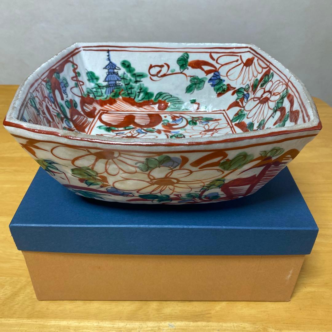 呉須赤絵 鉢 大鉢 菓子鉢 1点 直径26×高さ10 - メルカリ