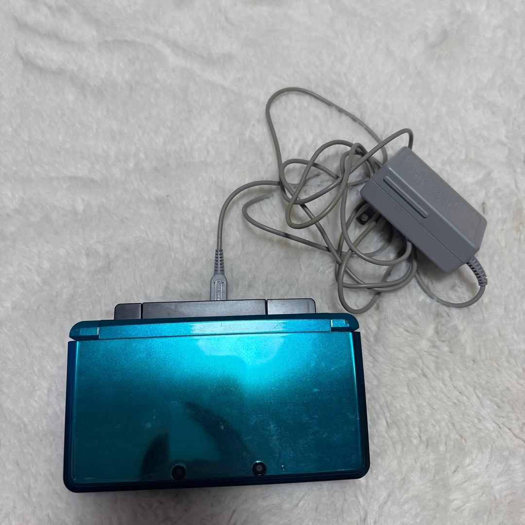 ニンテンドー3DS 青色 本体 充電器 カセット付き - メルカリ