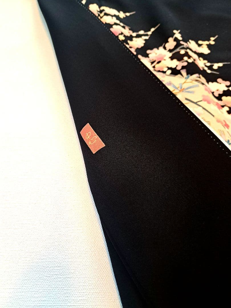 美品❇️作家もの 手描き友禅 暈し染め 比翼仕立て 5つ紋 フルセット