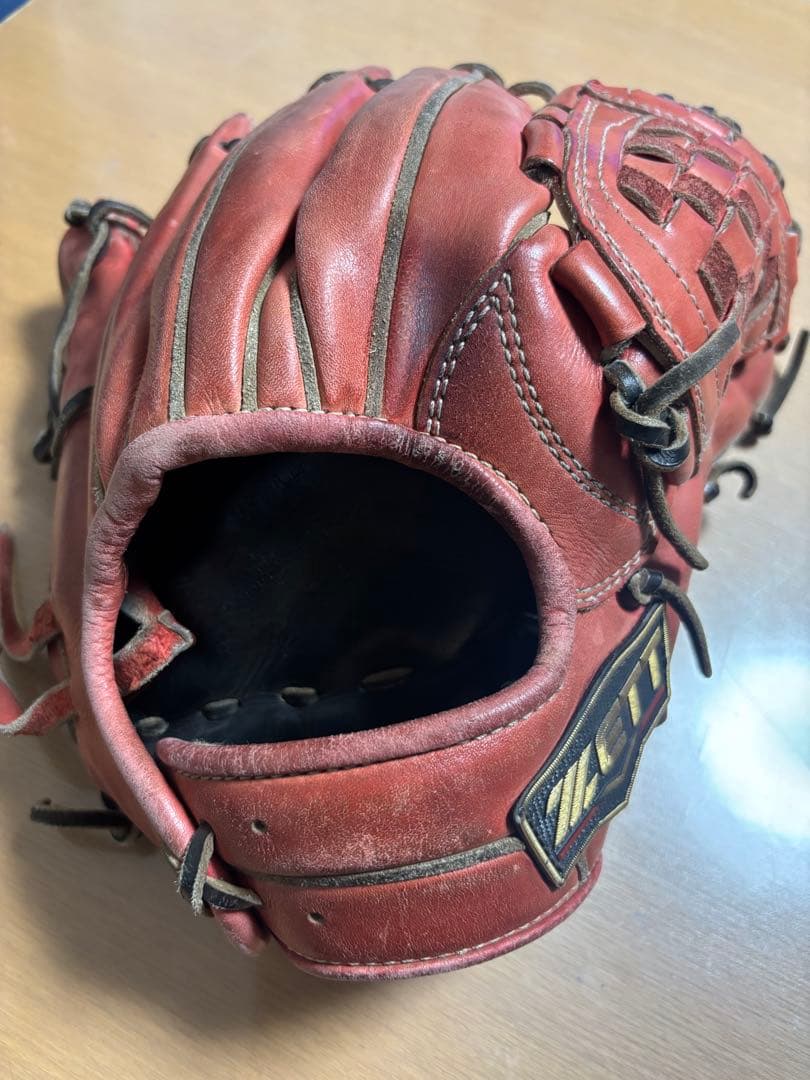 ゼット 硬式グローブ 赤 ゼット(ZETT) 野球 硬式グローブ 内野手用 硬式グラブ