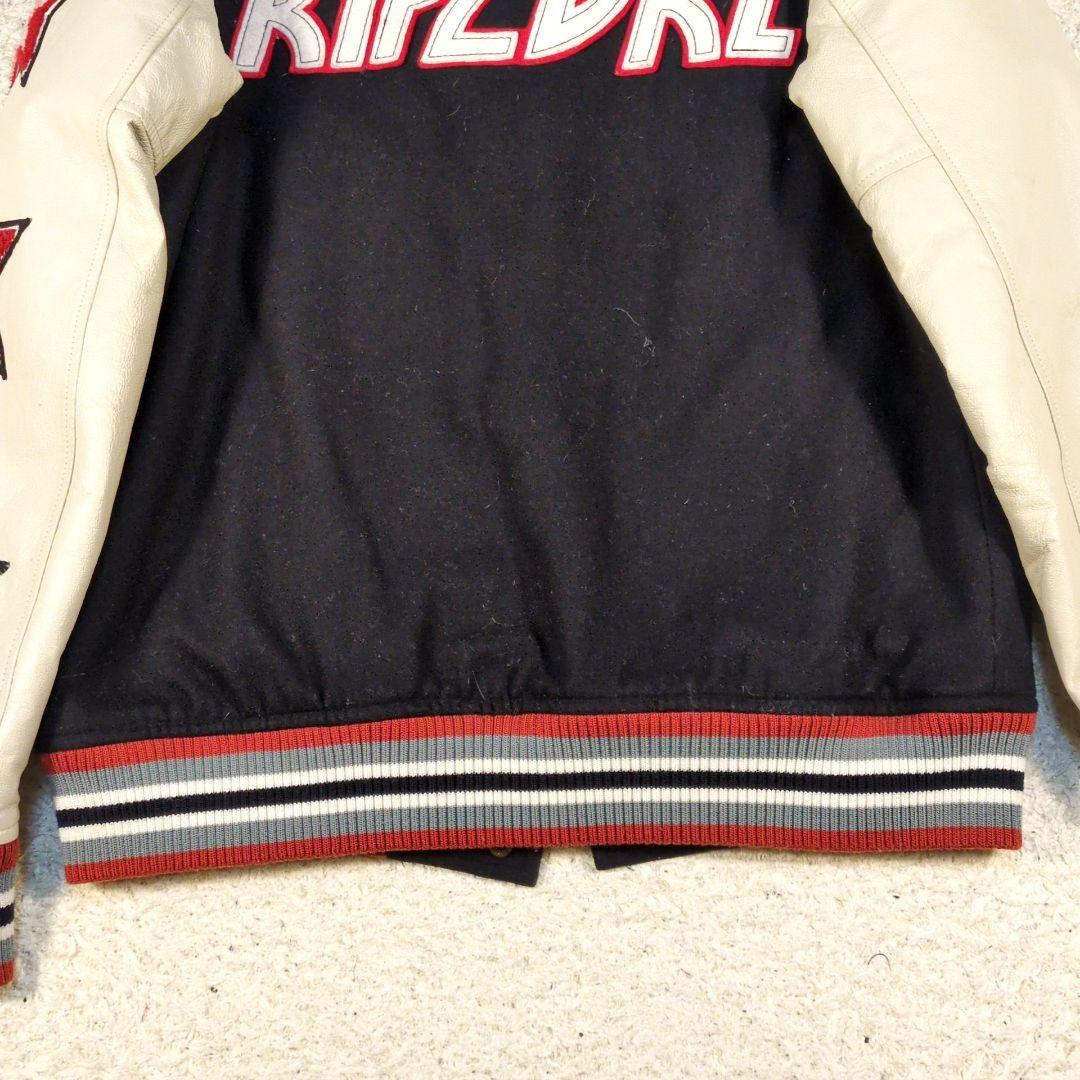値下げ中1-42 RIPCURL スタジャン 袖レザー ワッペン