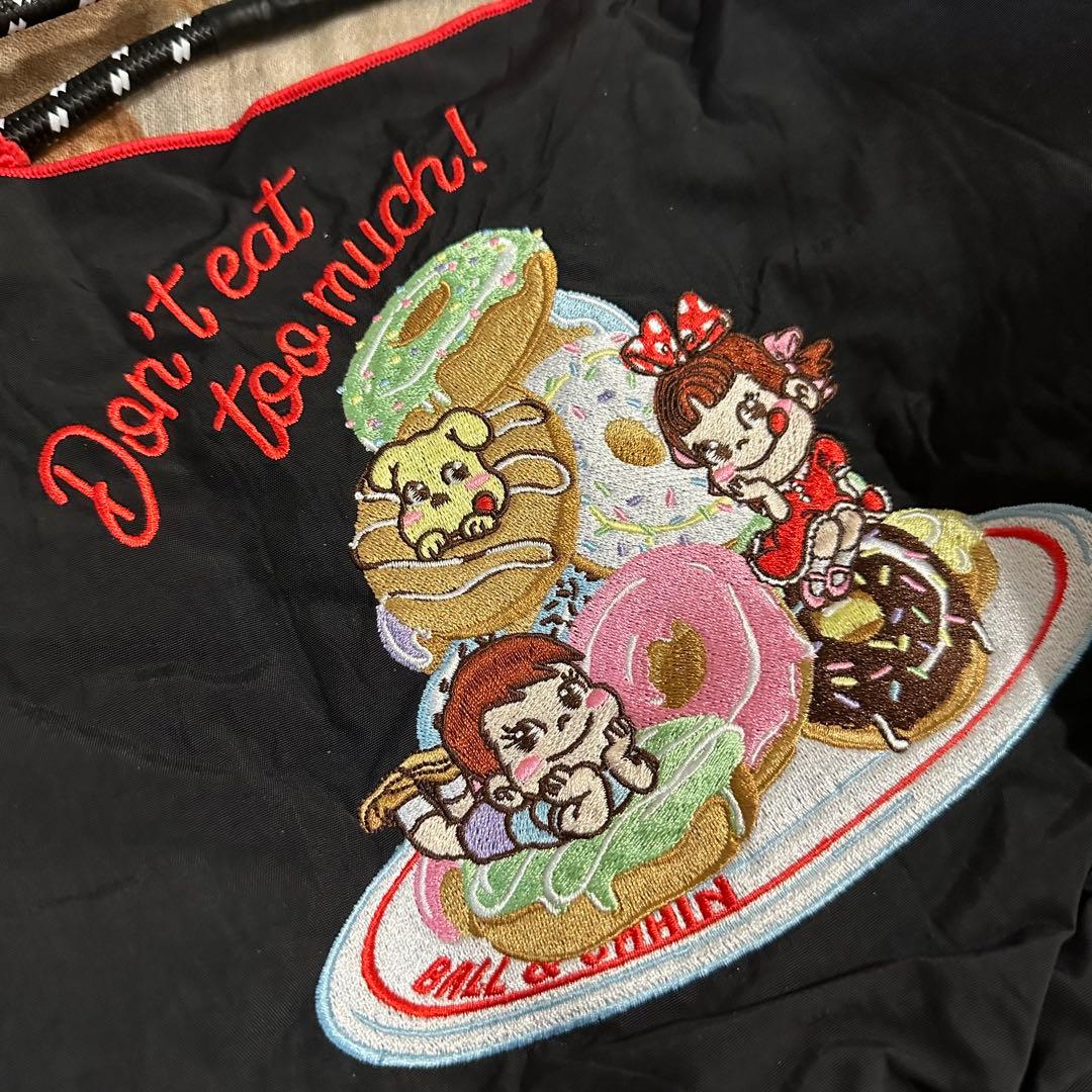 限定】ボールアンドチェーン 不二家ペコちゃん コラボバッグMSブラック