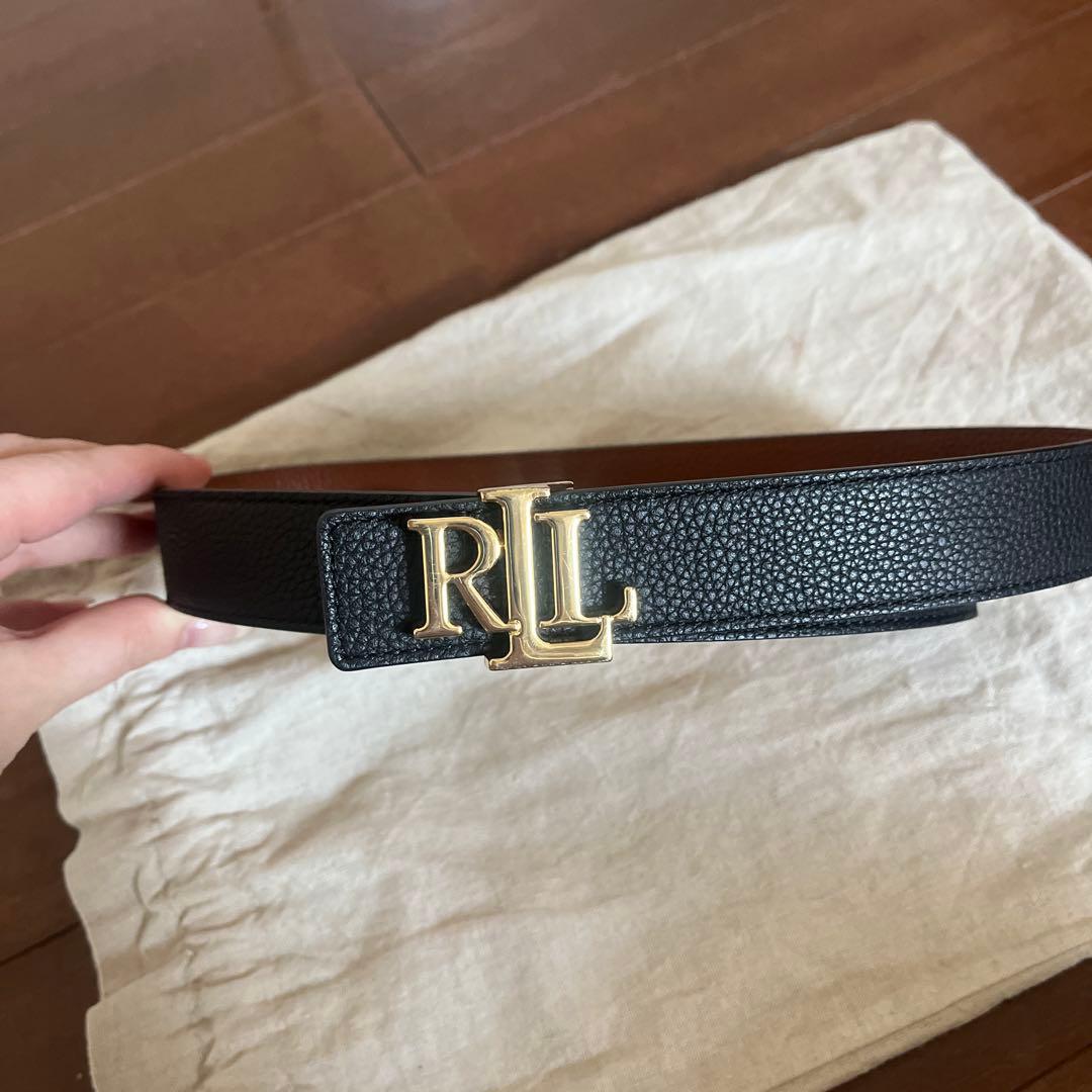 ほぼ未使用】Ralph Lauren 黒茶RLロゴ リバーシブルベルト - メルカリ