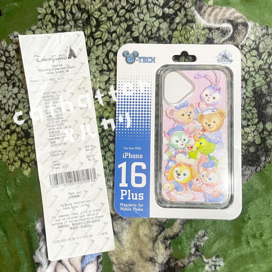 新品 香港ディズニー iPhone 16 Plus ケース ダッフィー＆フレンズ