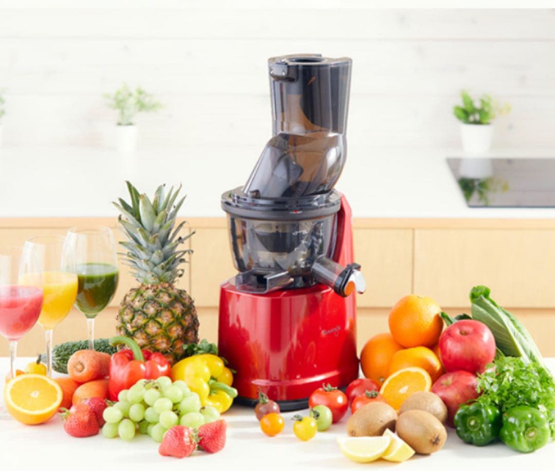 一度使用のみ美品【クビンスホールスロージューサー】EVO800低速圧搾ジューサー 安心10年保証】kuvings クビンス ホールスロージューサー EVO-800