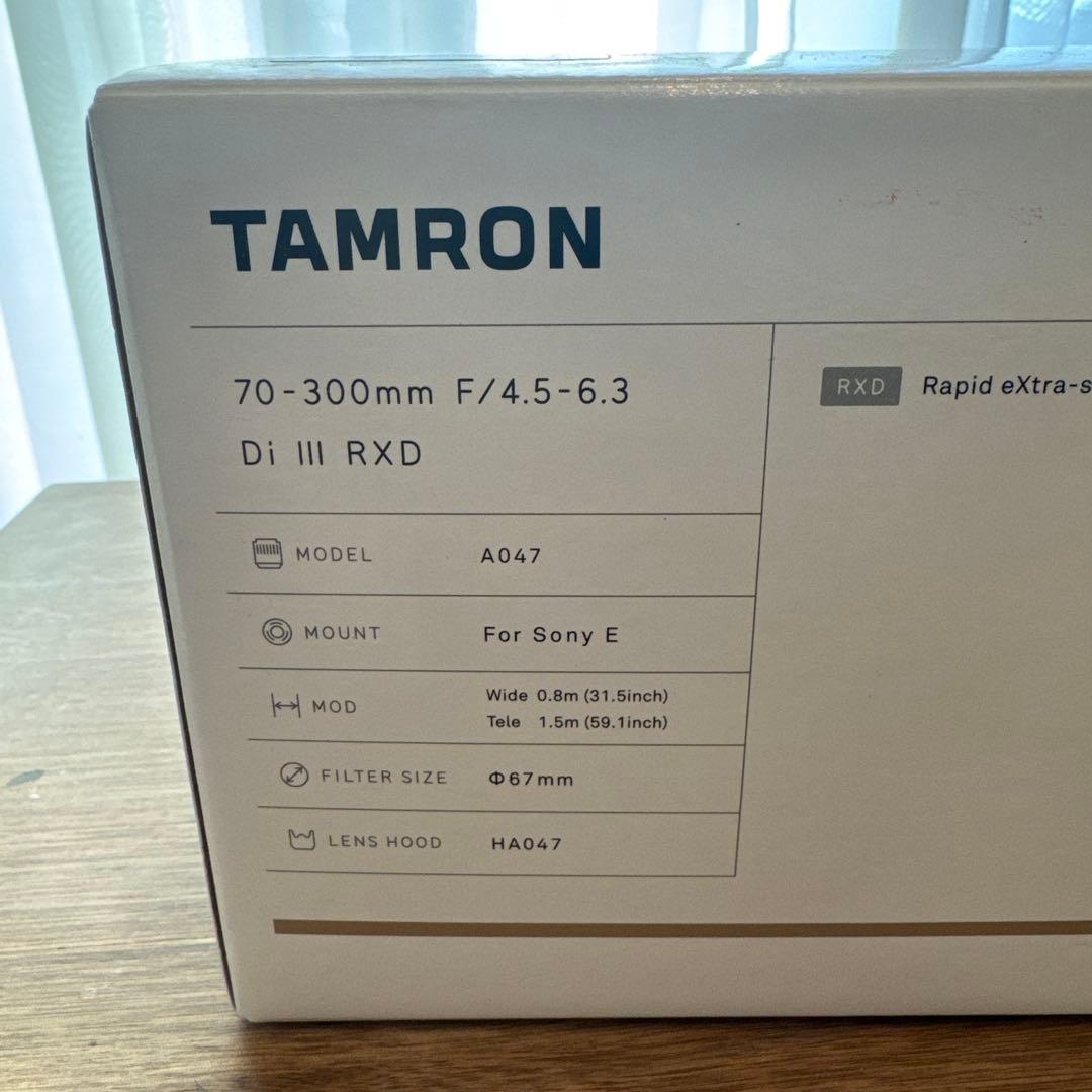 タムロン70-300mm F/4.5-6.3 Di III RXD