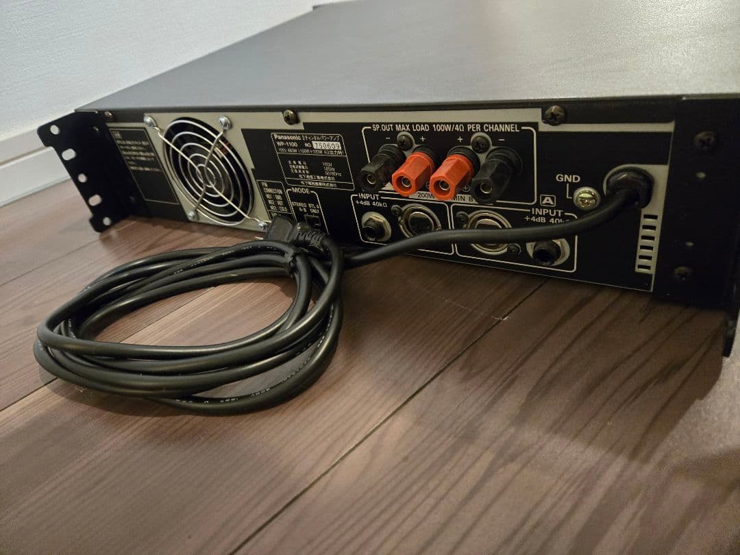 RAMSA】Panasonic2チャンネルパワーアンプWP-1100 - メルカリ
