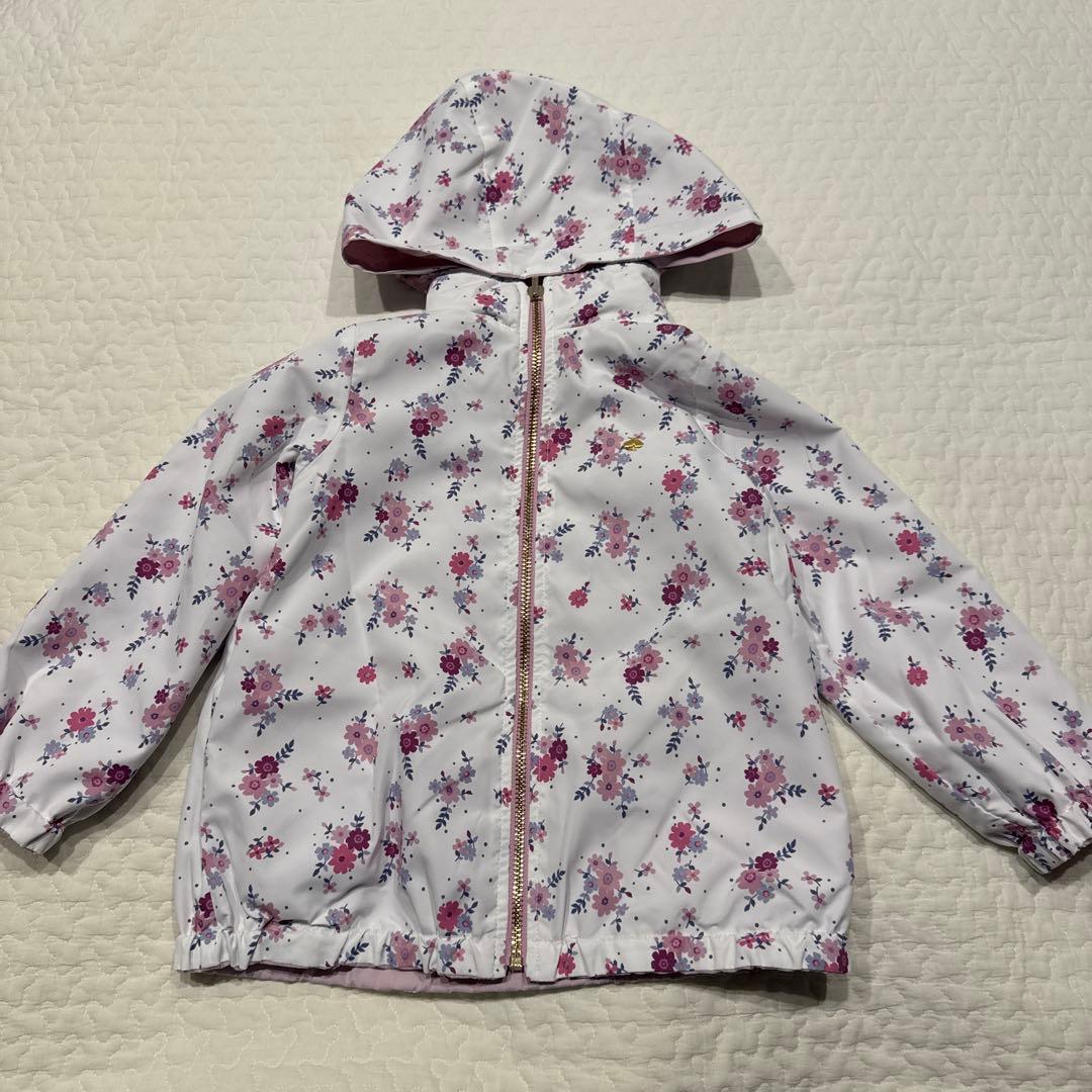 ケイトスペード 110 新品 フローラルリバーシブル ウィンドブレーカー