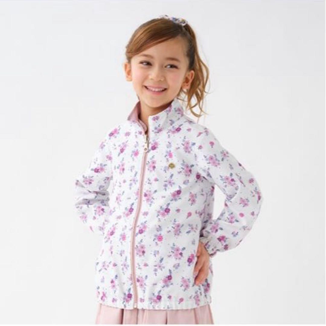 ケイトスペード 110 新品 フローラルリバーシブル ウィンドブレーカー