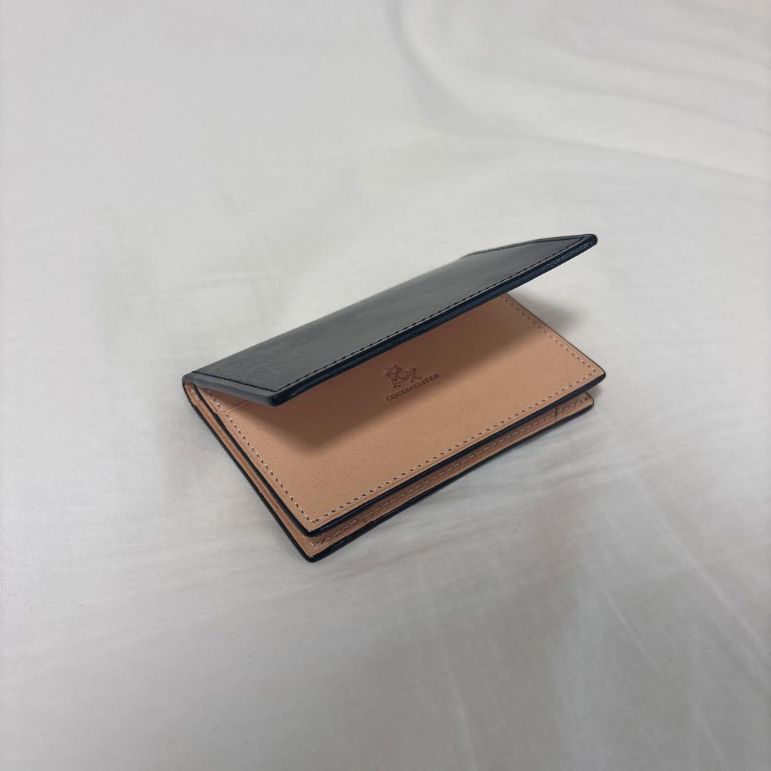 ココマイスター(COCOMEISTER) 名刺入れ ブライドルレザー ブラック