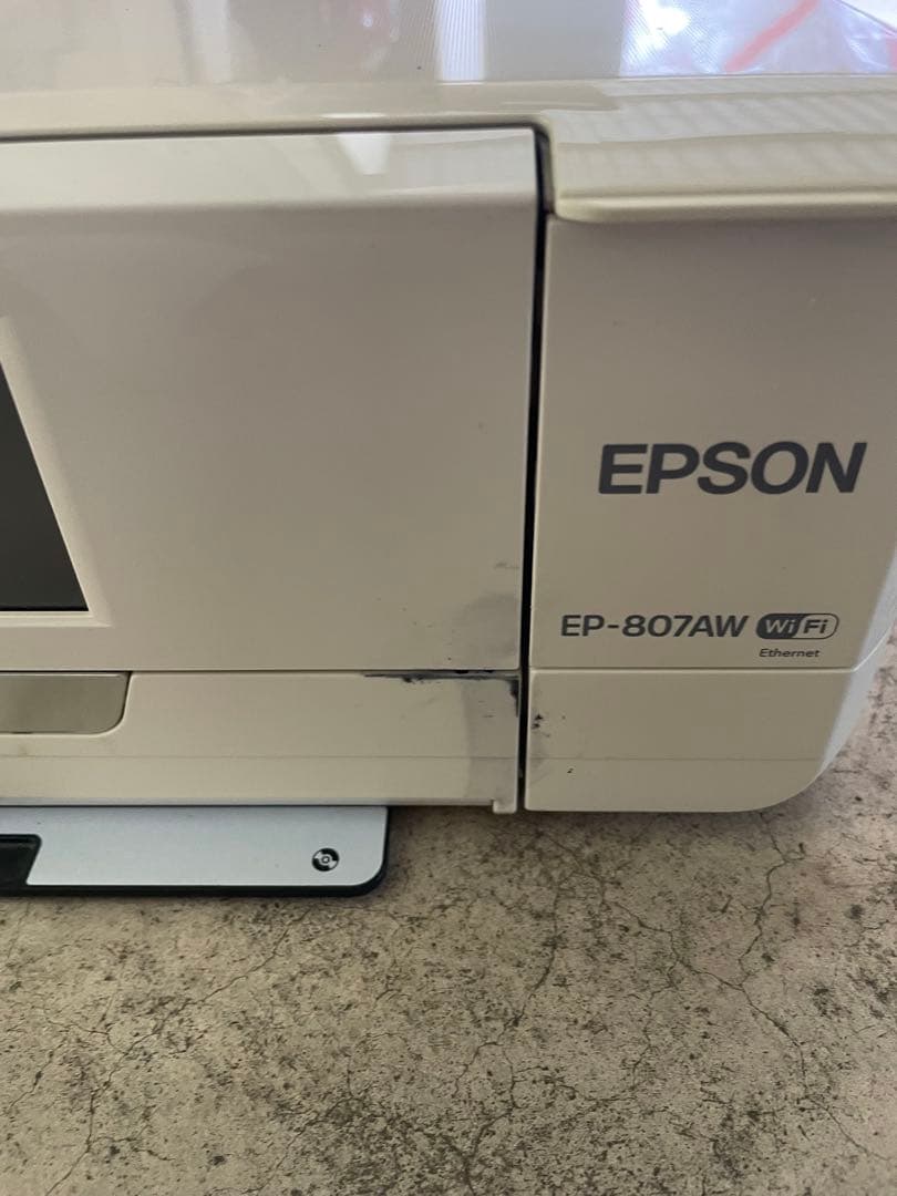 EPSON EP-807AW wi-fi 通電確認済み 現状 通電確認 EPSON エプソン カラリオ プリンタ EP-804 EP-807 EP