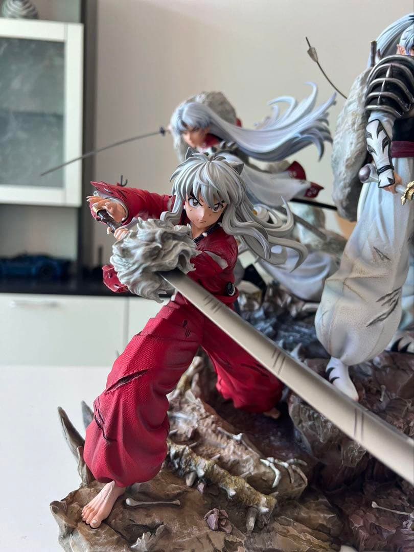 犬夜叉 殺生丸 闘牙王 父と子 フィギュア ガレージキット - メルカリ