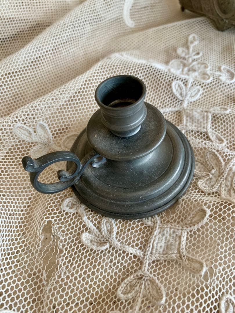 フランスアンティークジャルディニエール布花＆キャンドルホルダー